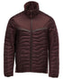 Bordeaux Coloured Mascot Workwear Mens Customized Breathable Thermal Jacket on white background 
