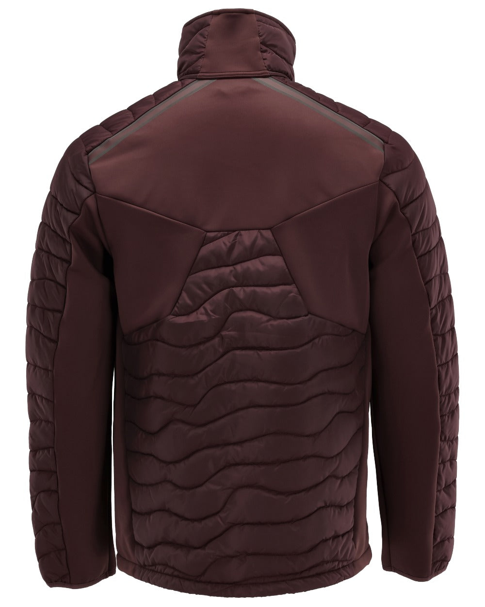 Bordeaux Coloured Mascot Workwear Mens Customized Breathable Thermal Jacket on white background 