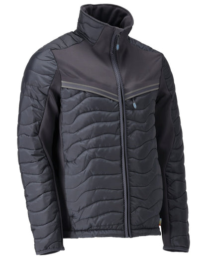 Dark Navy Coloured Mascot Workwear Mens Customized Breathable Thermal Jacket on white background 