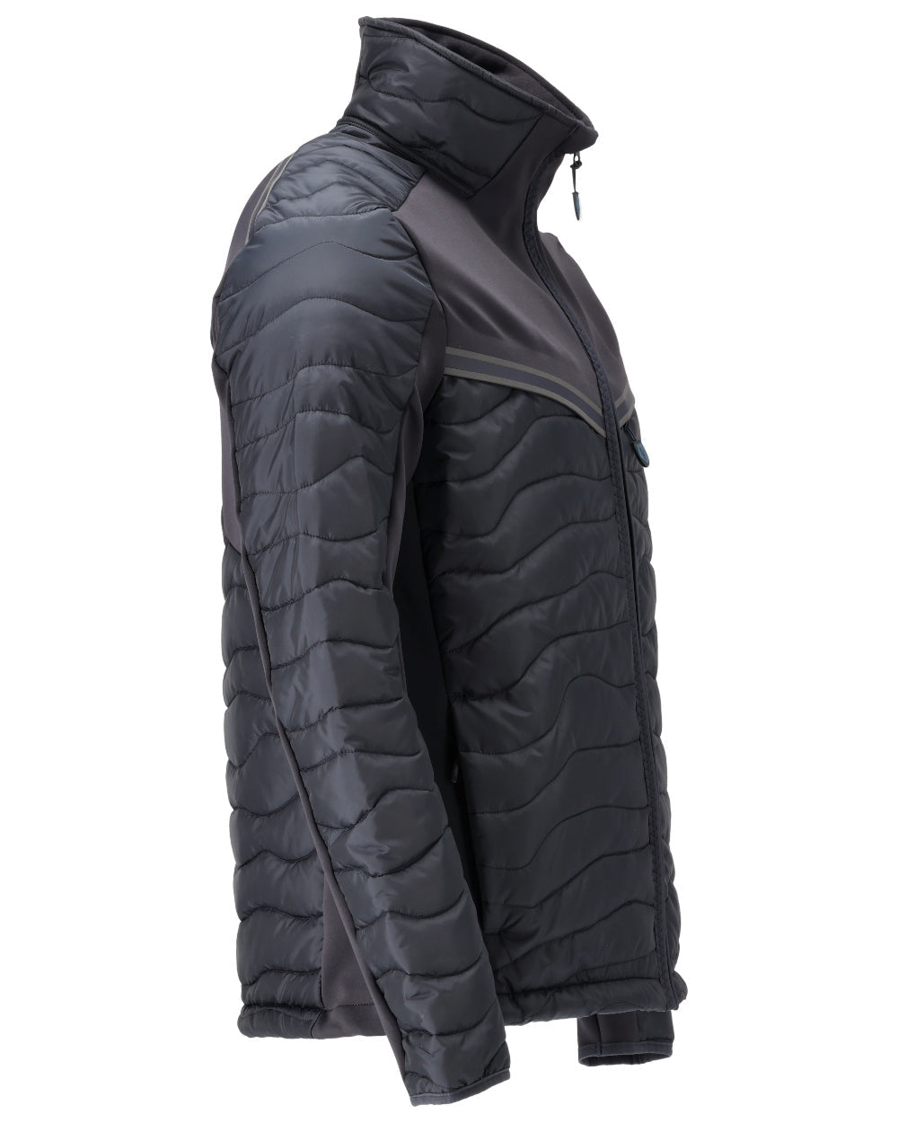 Dark Navy Coloured Mascot Workwear Mens Customized Breathable Thermal Jacket on white background 