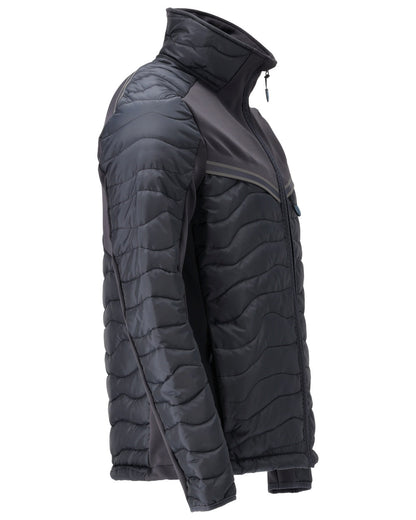 Dark Navy Coloured Mascot Workwear Mens Customized Breathable Thermal Jacket on white background 