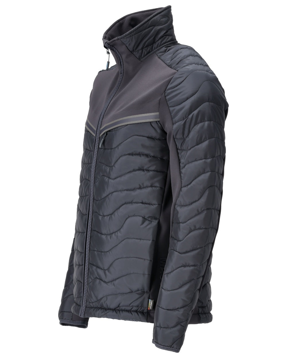 Dark Navy Coloured Mascot Workwear Mens Customized Breathable Thermal Jacket on white background 