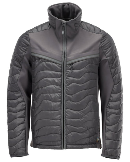 Stone Grey Coloured Mascot Workwear Mens Customized Breathable Thermal Jacket on white background 