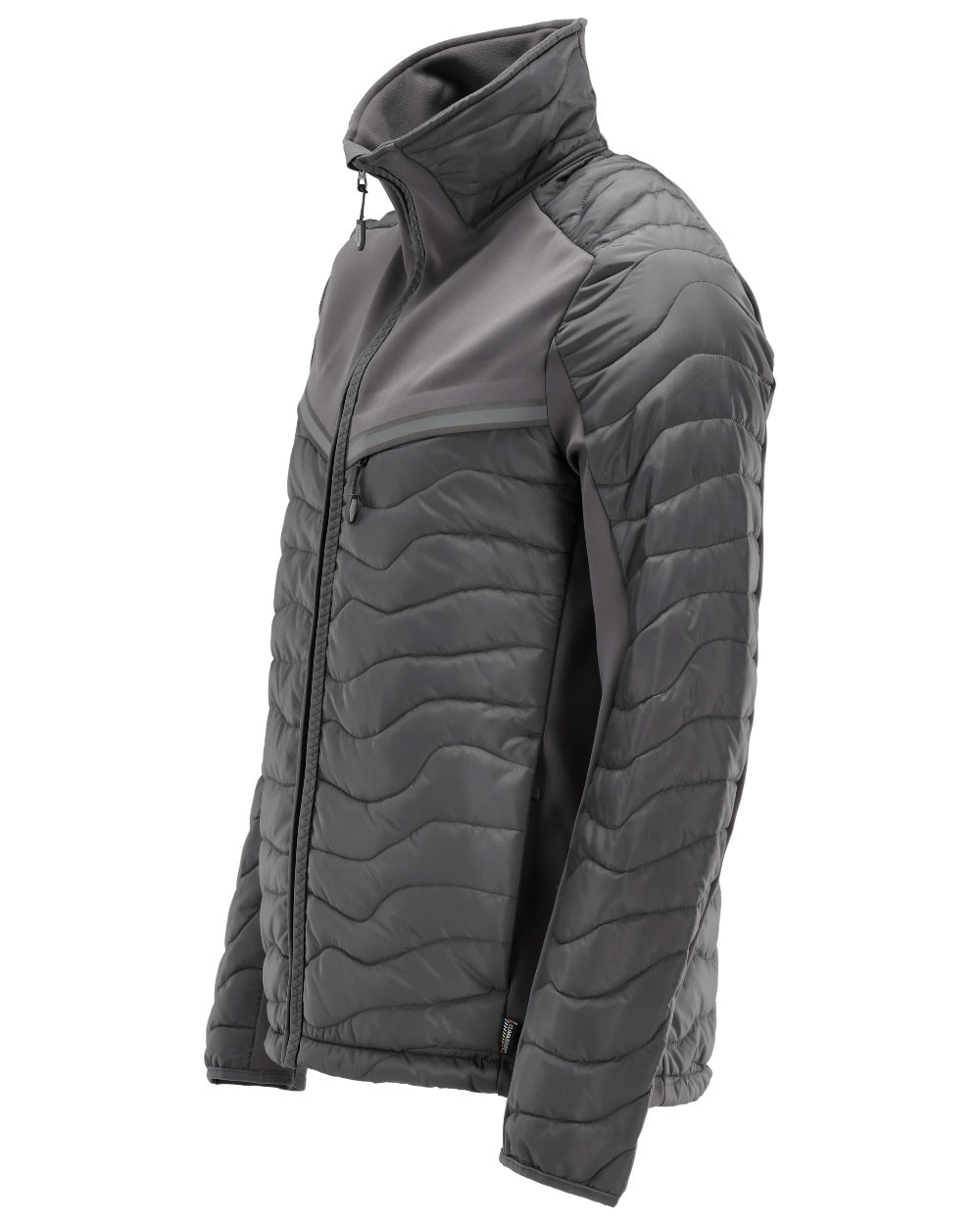 Stone Grey Coloured Mascot Workwear Mens Customized Breathable Thermal Jacket on white background 