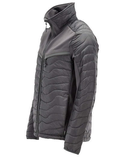 Stone Grey Coloured Mascot Workwear Mens Customized Breathable Thermal Jacket on white background 