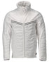 White Coloured Mascot Workwear Mens Customized Breathable Thermal Jacket on white background 