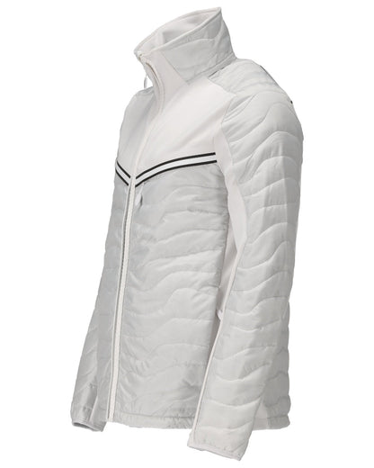 White Coloured Mascot Workwear Mens Customized Breathable Thermal Jacket on white background 