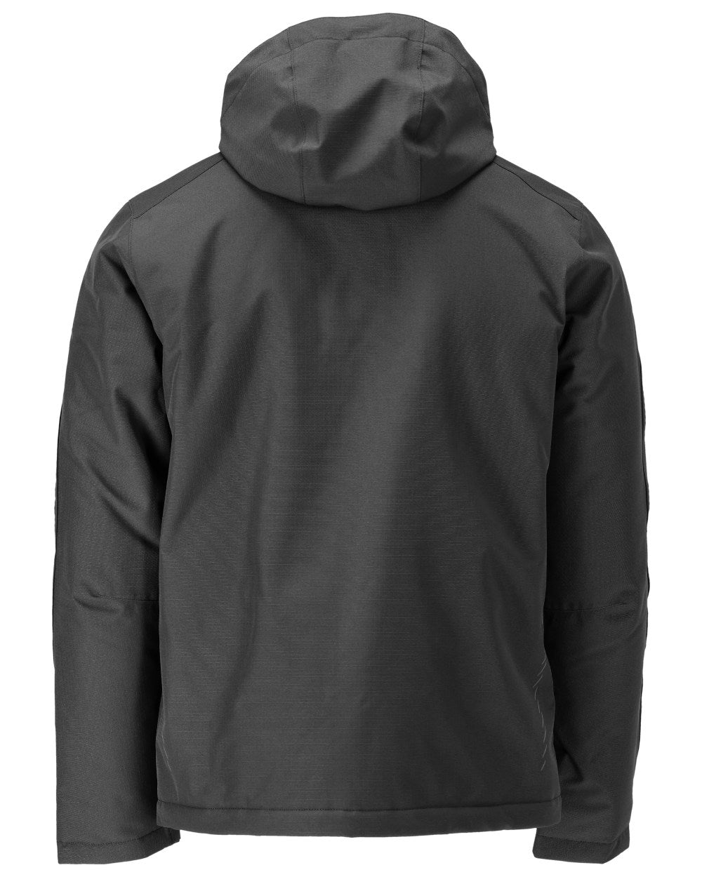 Black Coloured Mascot Workwear Mens Customized Breathable Winter Jacket on white background 
