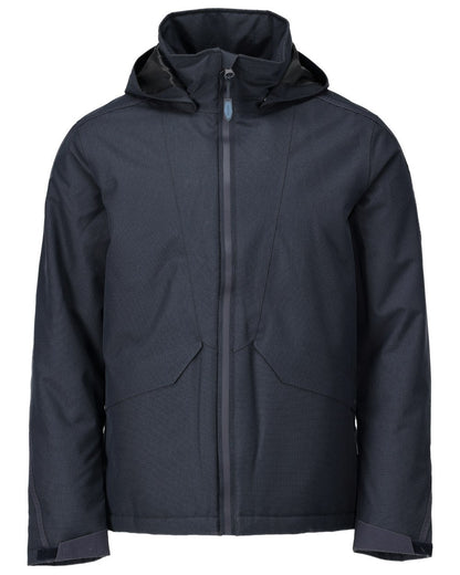 Dark Navy Coloured Mascot Workwear Mens Customized Breathable Winter Jacket on white background 