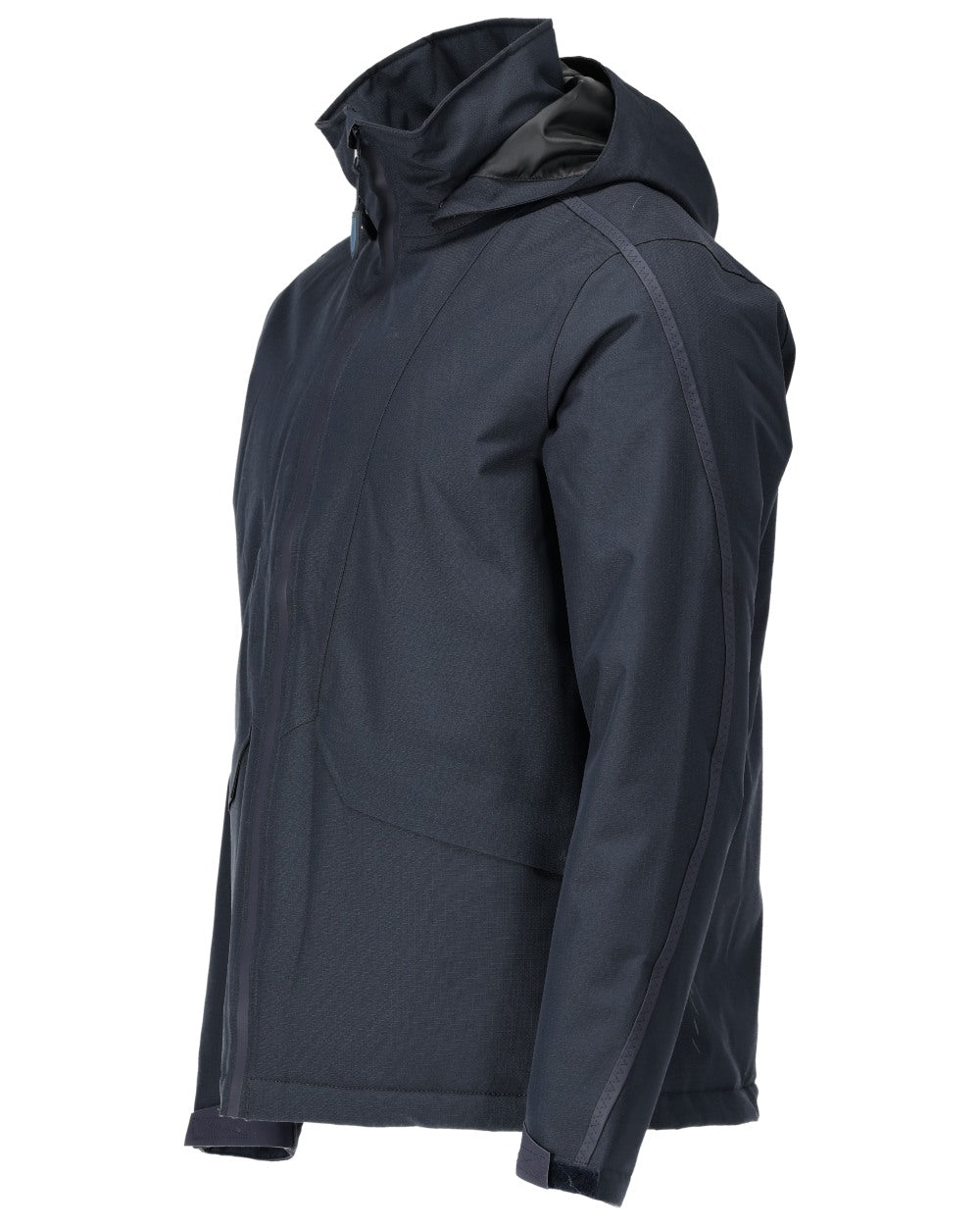Dark Navy Coloured Mascot Workwear Mens Customized Breathable Winter Jacket on white background 