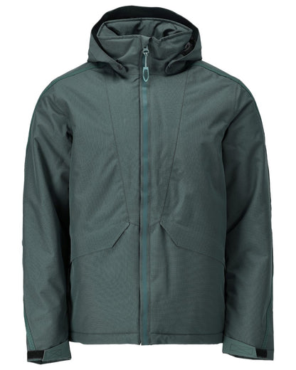Forest Green Coloured Mascot Workwear Mens Customized Breathable Winter Jacket on white background 