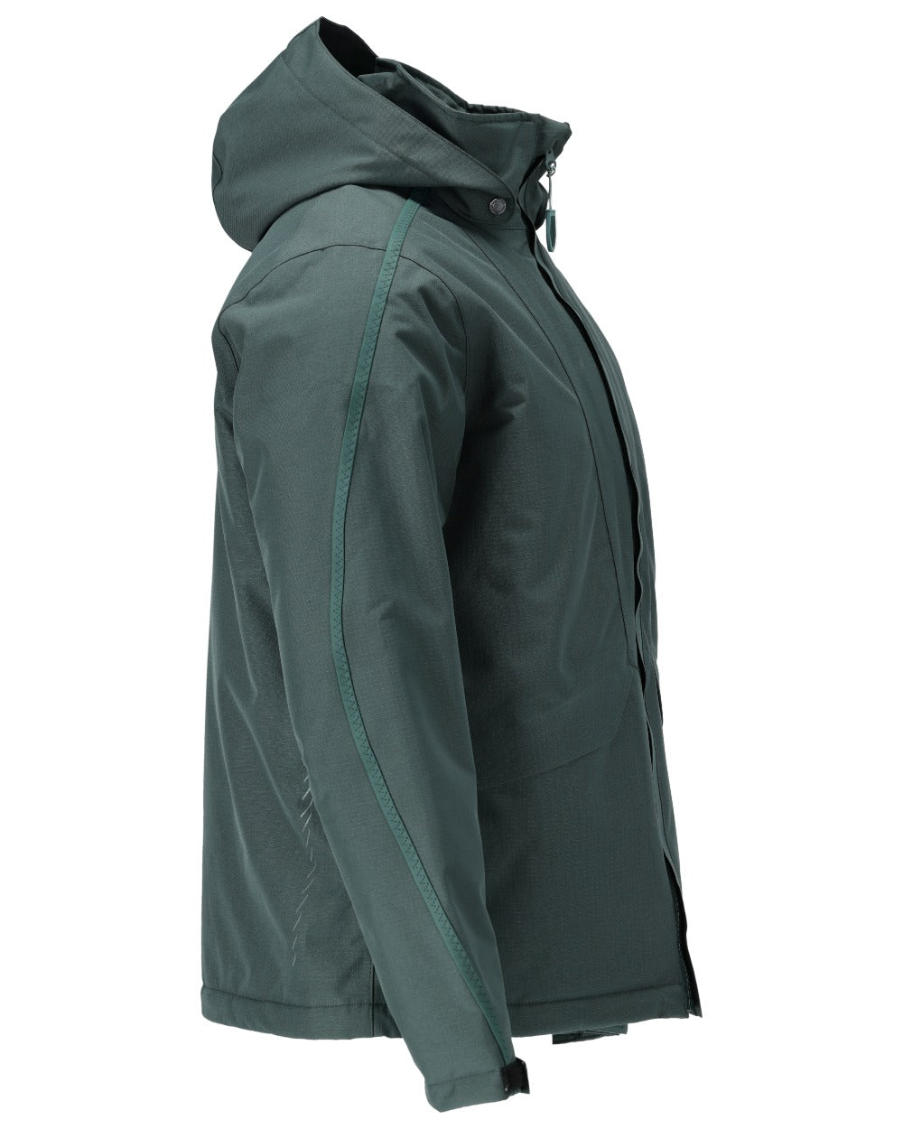 Forest Green Coloured Mascot Workwear Mens Customized Breathable Winter Jacket on white background 