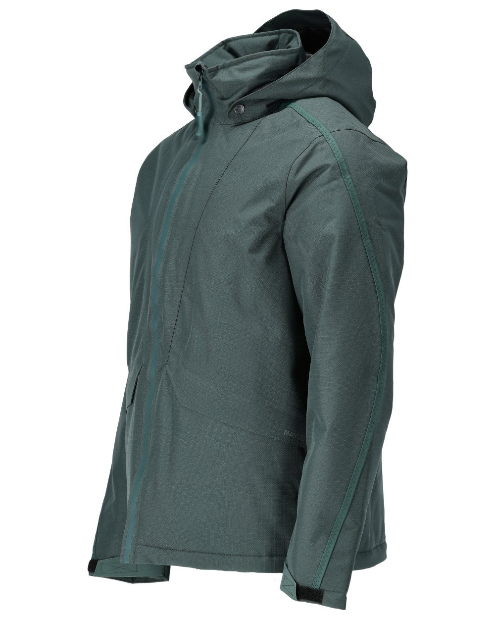 Forest Green Coloured Mascot Workwear Mens Customized Breathable Winter Jacket on white background 