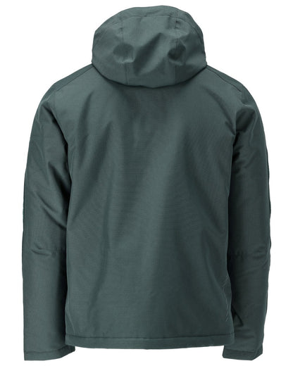 Forest Green Coloured Mascot Workwear Mens Customized Breathable Winter Jacket on white background 