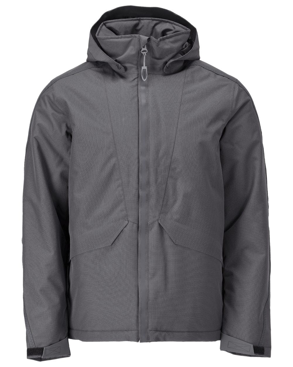 Stone Grey Coloured Mascot Workwear Mens Customized Breathable Winter Jacket on white background 