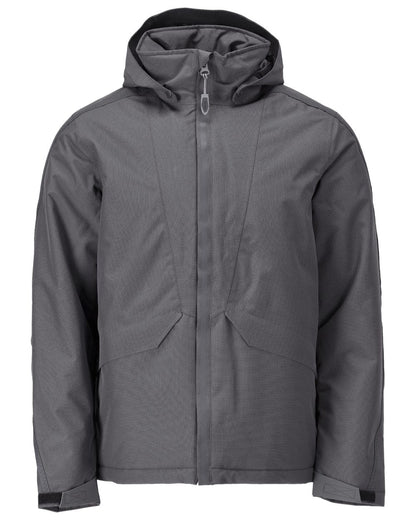 Stone Grey Coloured Mascot Workwear Mens Customized Breathable Winter Jacket on white background 