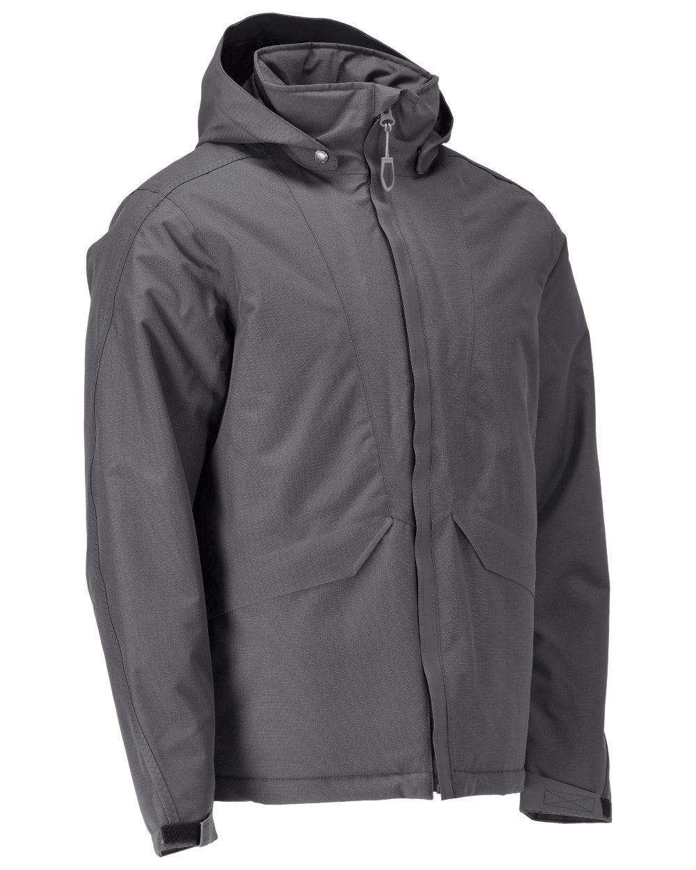 Stone Grey Coloured Mascot Workwear Mens Customized Breathable Winter Jacket on white background 