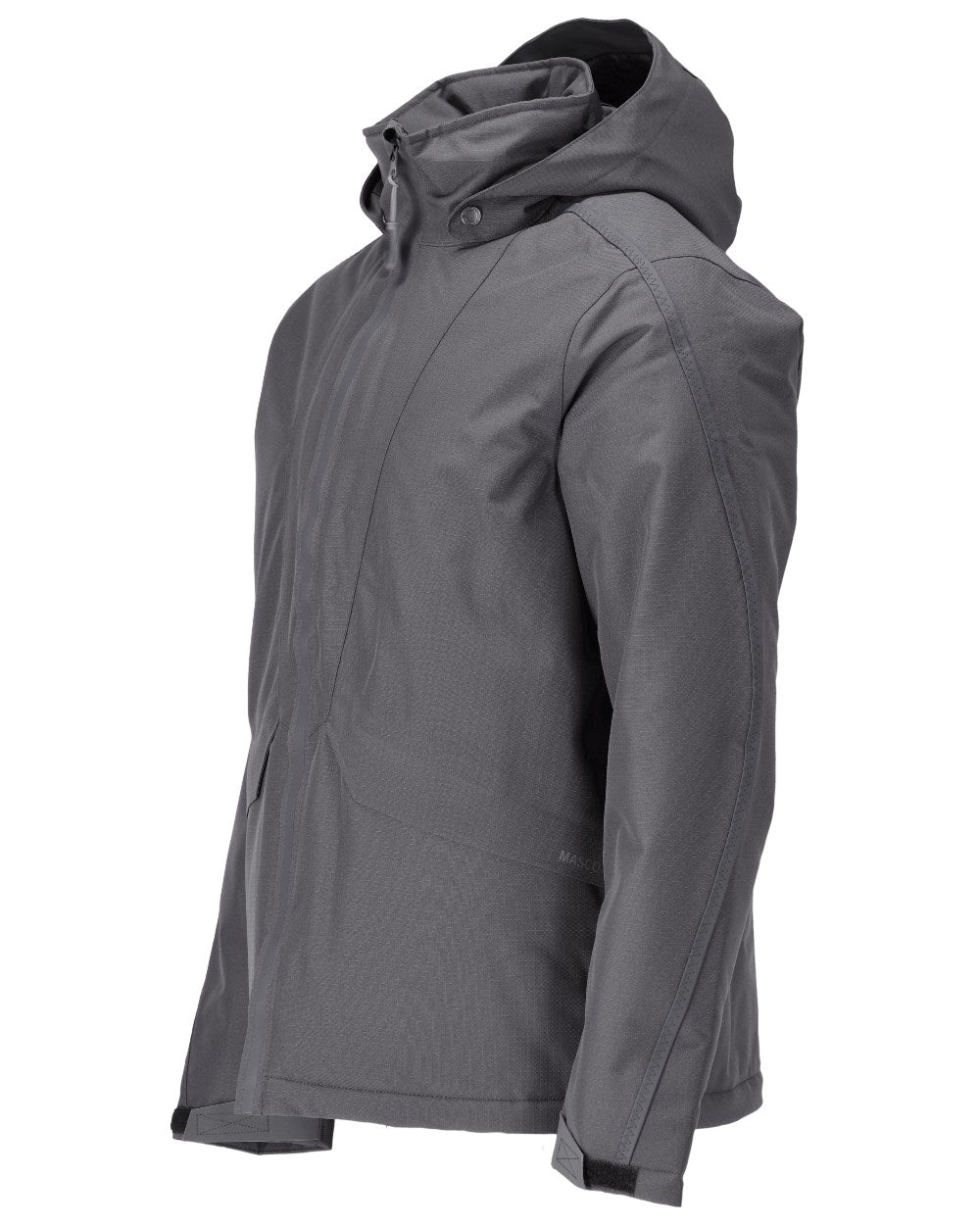 Stone Grey Coloured Mascot Workwear Mens Customized Breathable Winter Jacket on white background 