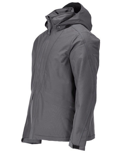 Stone Grey Coloured Mascot Workwear Mens Customized Breathable Winter Jacket on white background 