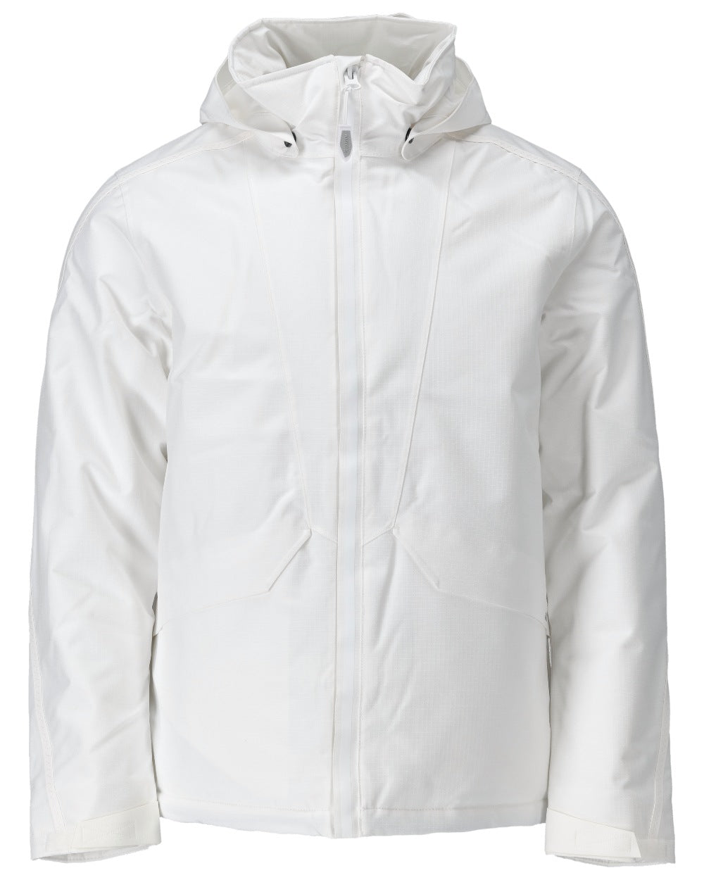 White Coloured Mascot Workwear Mens Customized Breathable Winter Jacket on white background 