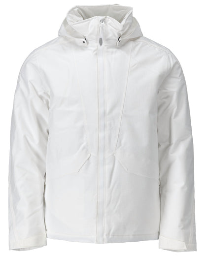 White Coloured Mascot Workwear Mens Customized Breathable Winter Jacket on white background 