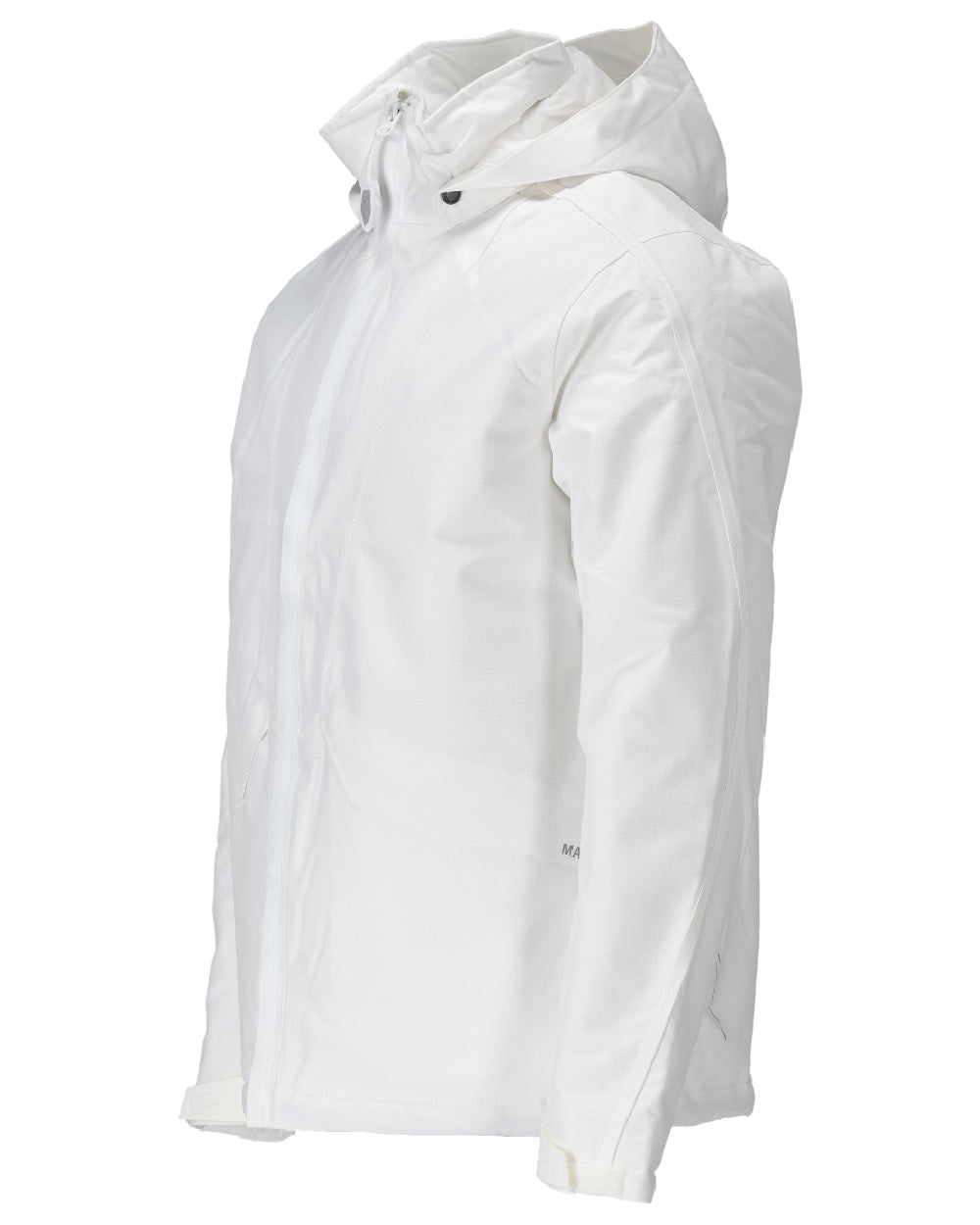 White Coloured Mascot Workwear Mens Customized Breathable Winter Jacket on white background 