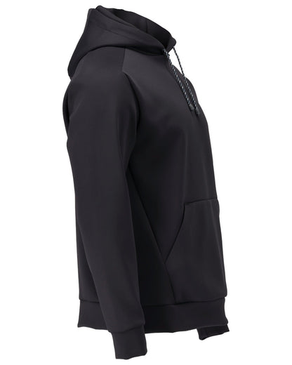 Dark Navy Coloured Mascot Workwear Mens Customized Fleece Hoodie on white background 
