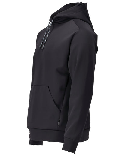 Dark Navy Coloured Mascot Workwear Mens Customized Fleece Hoodie on white background 