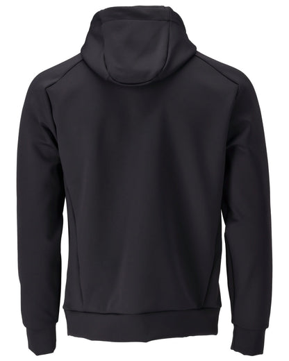 Dark Navy Coloured Mascot Workwear Mens Customized Fleece Hoodie on white background 