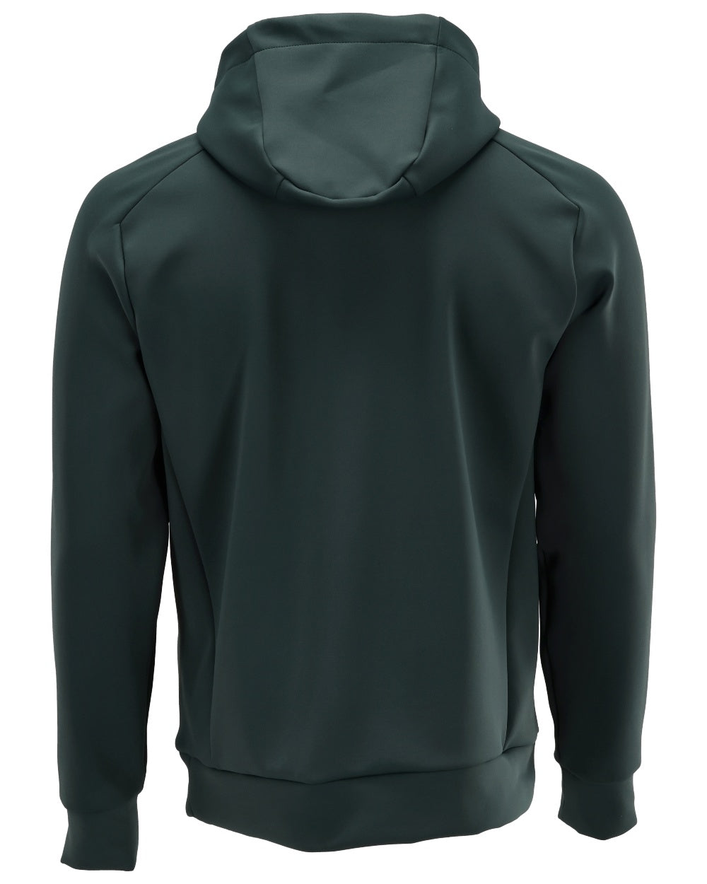 Forest Green Coloured Mascot Workwear Mens Customized Fleece Hoodie on white background 