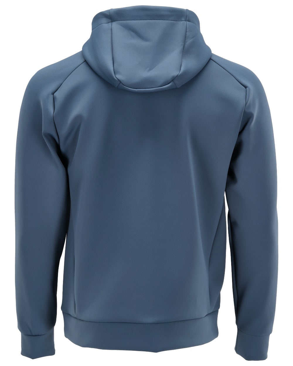 Stone Blue Coloured Mascot Workwear Mens Customized Fleece Hoodie on white background 