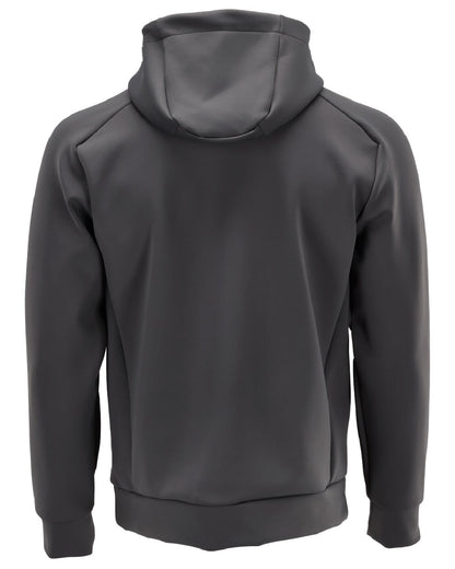 Stone Grey Coloured Mascot Workwear Mens Customized Fleece Hoodie on white background 
