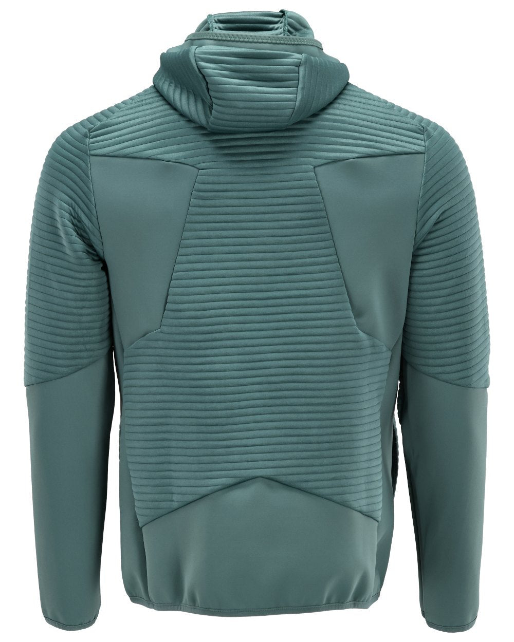 Light Forest Green Coloured Mascot Workwear Mens Customized Fleece Hoodie With Zipper on white background 