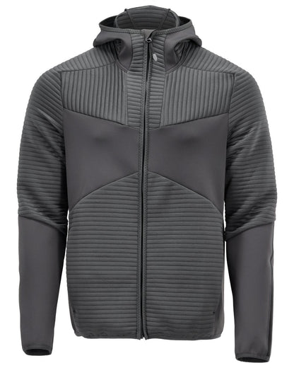 Stone Grey Coloured Mascot Workwear Mens Customized Fleece Hoodie With Zipper on white background 