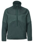 Forest Green Coloured Mascot Workwear Mens Customized Fleece Jumper With Half Zip on white background 