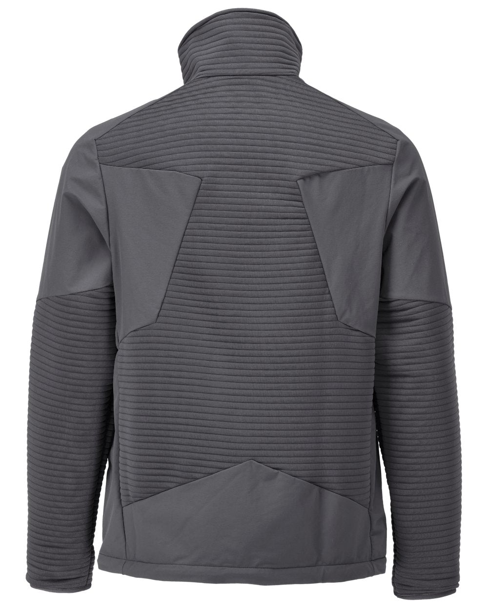 Stone Grey Coloured Mascot Workwear Mens Customized Fleece Jumper With Half Zip on white background 