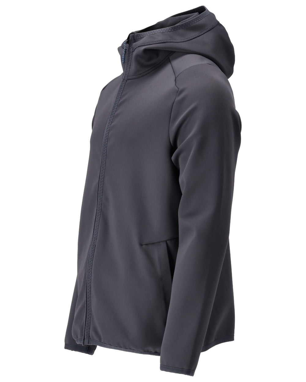 Dark Navy Coloured Mascot Workwear Mens Customized Fleece Jumper With Hood on white background 