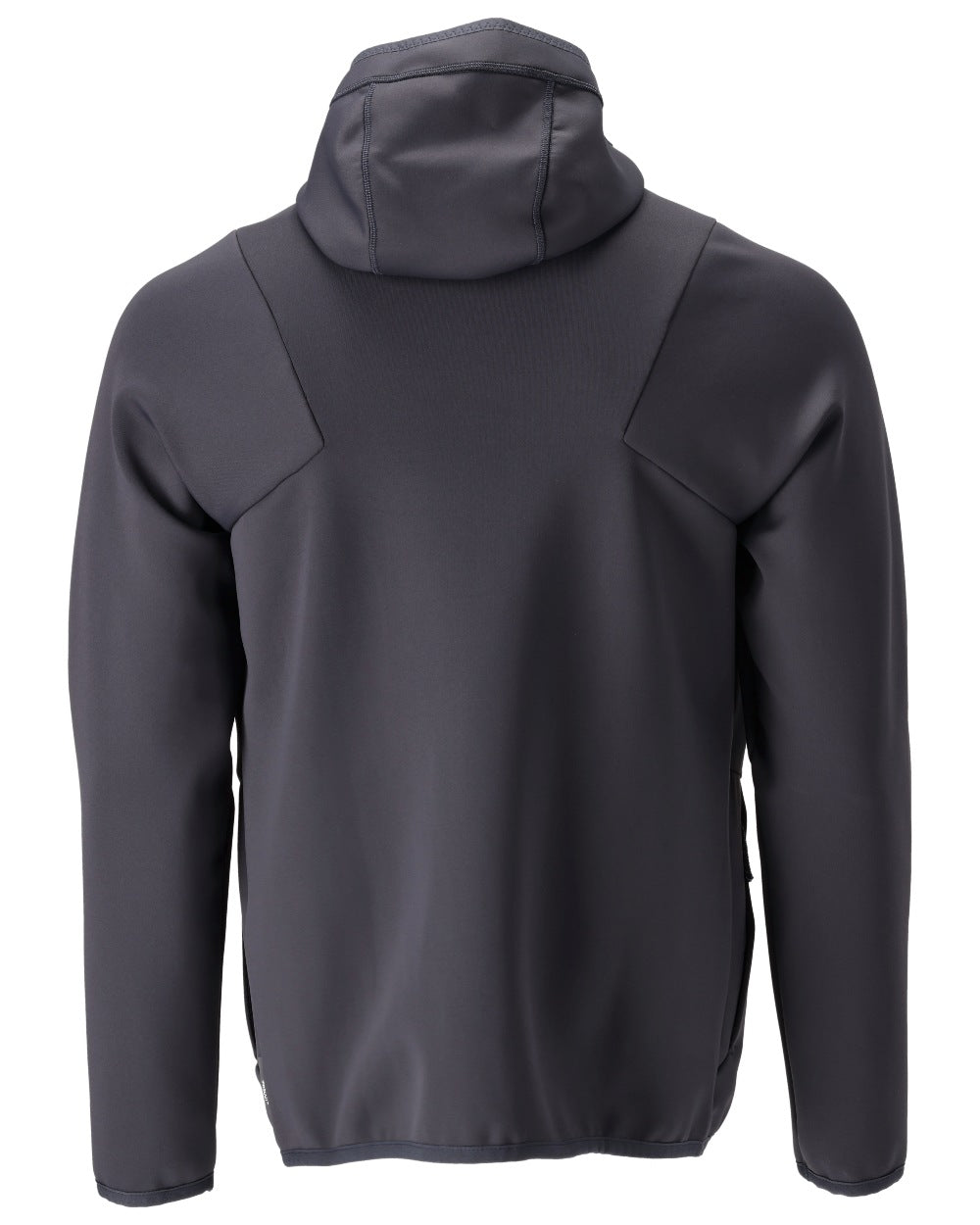 Dark Navy Coloured Mascot Workwear Mens Customized Fleece Jumper With Hood on white background 