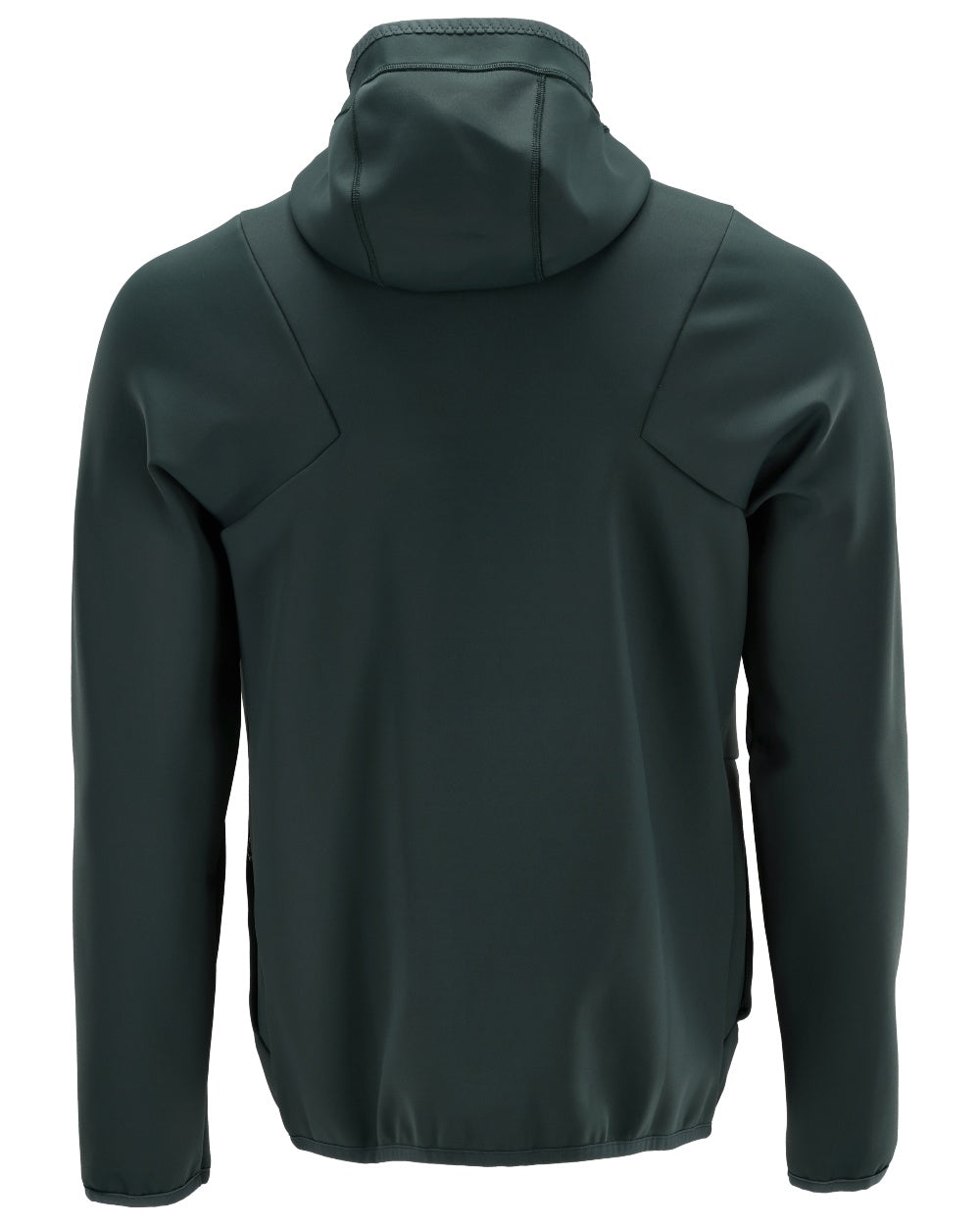 Forest Green Coloured Mascot Workwear Mens Customized Fleece Jumper With Hood on white background 