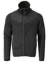 Black Coloured Mascot Workwear Mens Customized Fleece Jumper With Zipper on white background 