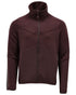 Bordeaux Coloured Mascot Workwear Mens Customized Fleece Jumper With Zipper on white background 