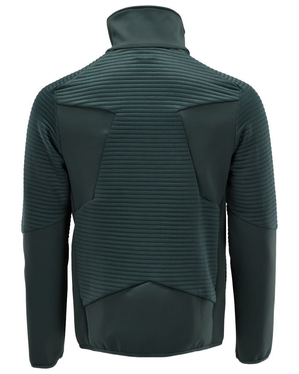 Forest Green Coloured Mascot Workwear Mens Customized Fleece Jumper With Zipper on white background 