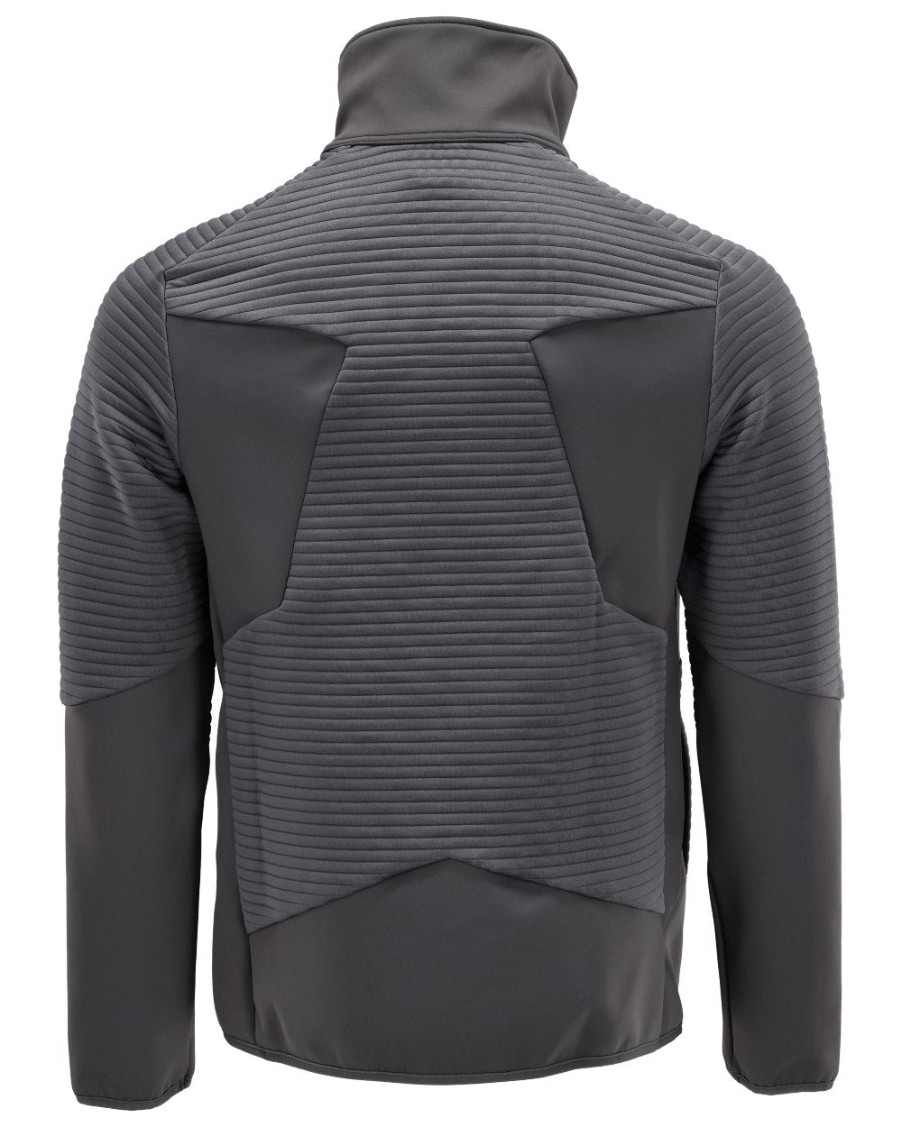 Stone Grey Coloured Mascot Workwear Mens Customized Fleece Jumper With Zipper on white background 
