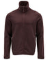 Bordeaux Coloured Mascot Workwear Mens Customized Full Zip Fleece Jumper on white background 