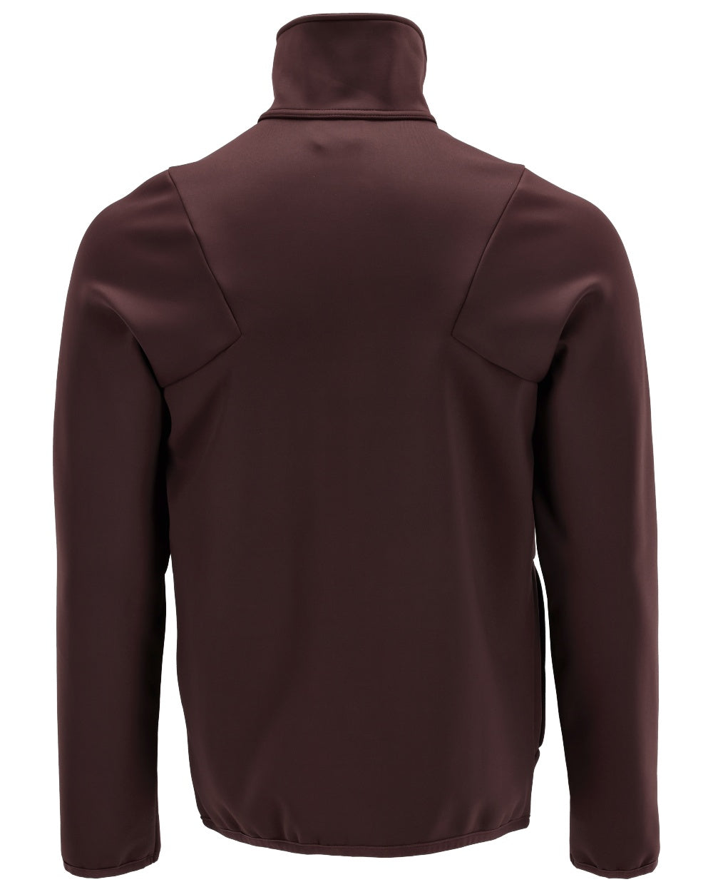Bordeaux Coloured Mascot Workwear Mens Customized Full Zip Fleece Jumper on white background 