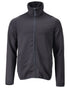 Dark Navy Coloured Mascot Workwear Mens Customized Full Zip Fleece Jumper on white background 