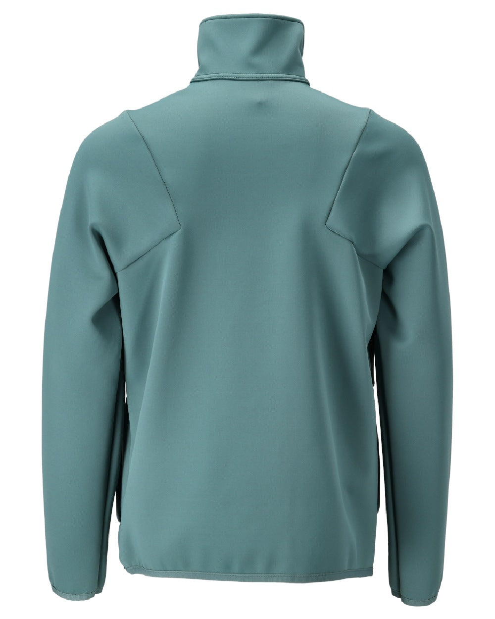 Light Forest Green Coloured Mascot Workwear Mens Customized Full Zip Fleece Jumper on white background 