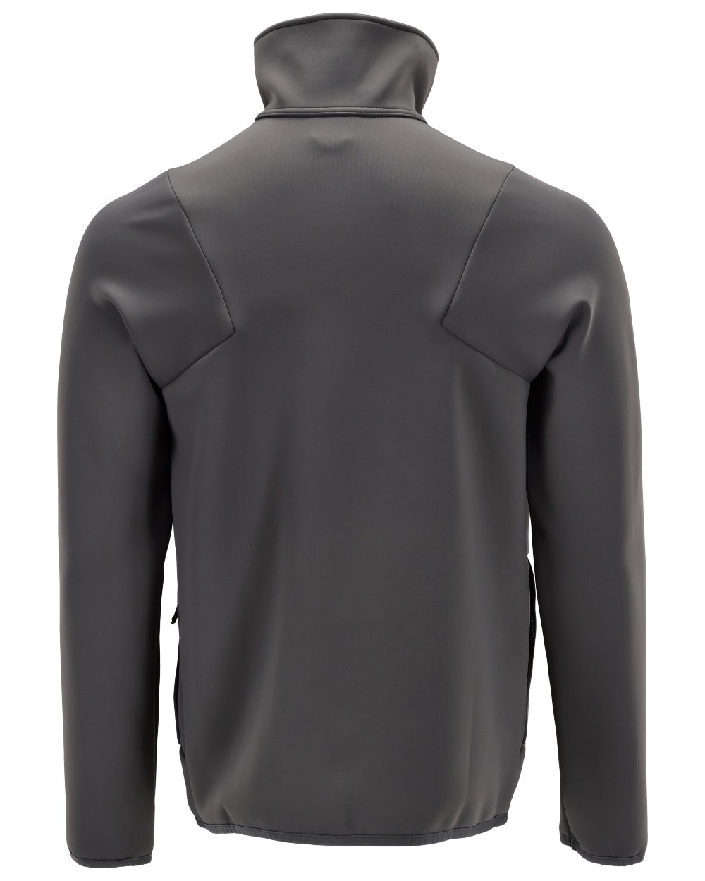 Stone Grey Coloured Mascot Workwear Mens Customized Full Zip Fleece Jumper on white background 
