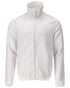 White Coloured Mascot Workwear Mens Customized Full Zip Fleece Jumper on white background 
