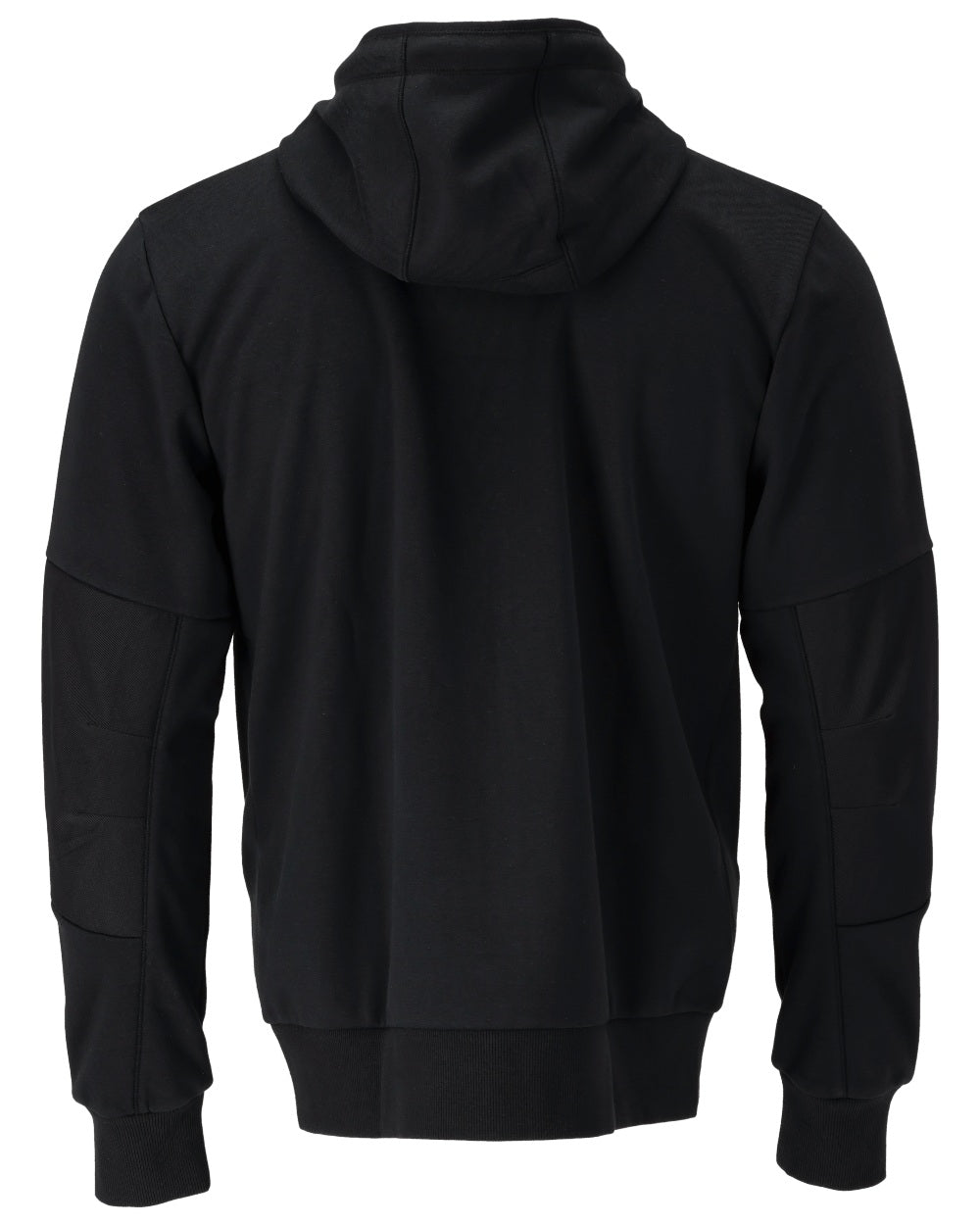 Black Coloured Mascot Workwear Mens Customized Hoodie With Windproof Membrane on white background 